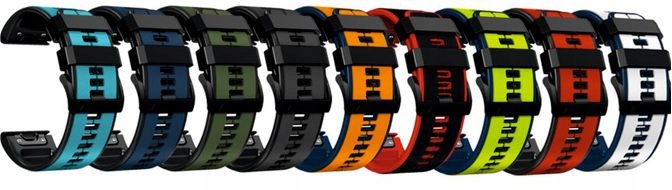 PASEK SILIKONOWY QUICKFIT DO GARMIN FENIX 5 5 PLUS 6 6 PRO 7 7 SOLAR Kod producenta PASEK DO GARMIN DUO 22MM CZARNY CZERWONY