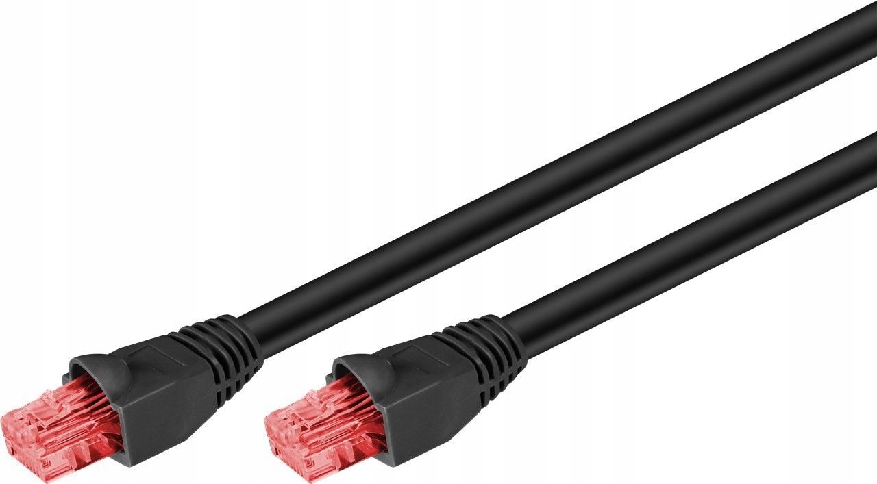 Goobay 55439 kabel sieciowy 75 m Cat6 U/UTP (UTP) Czarny
