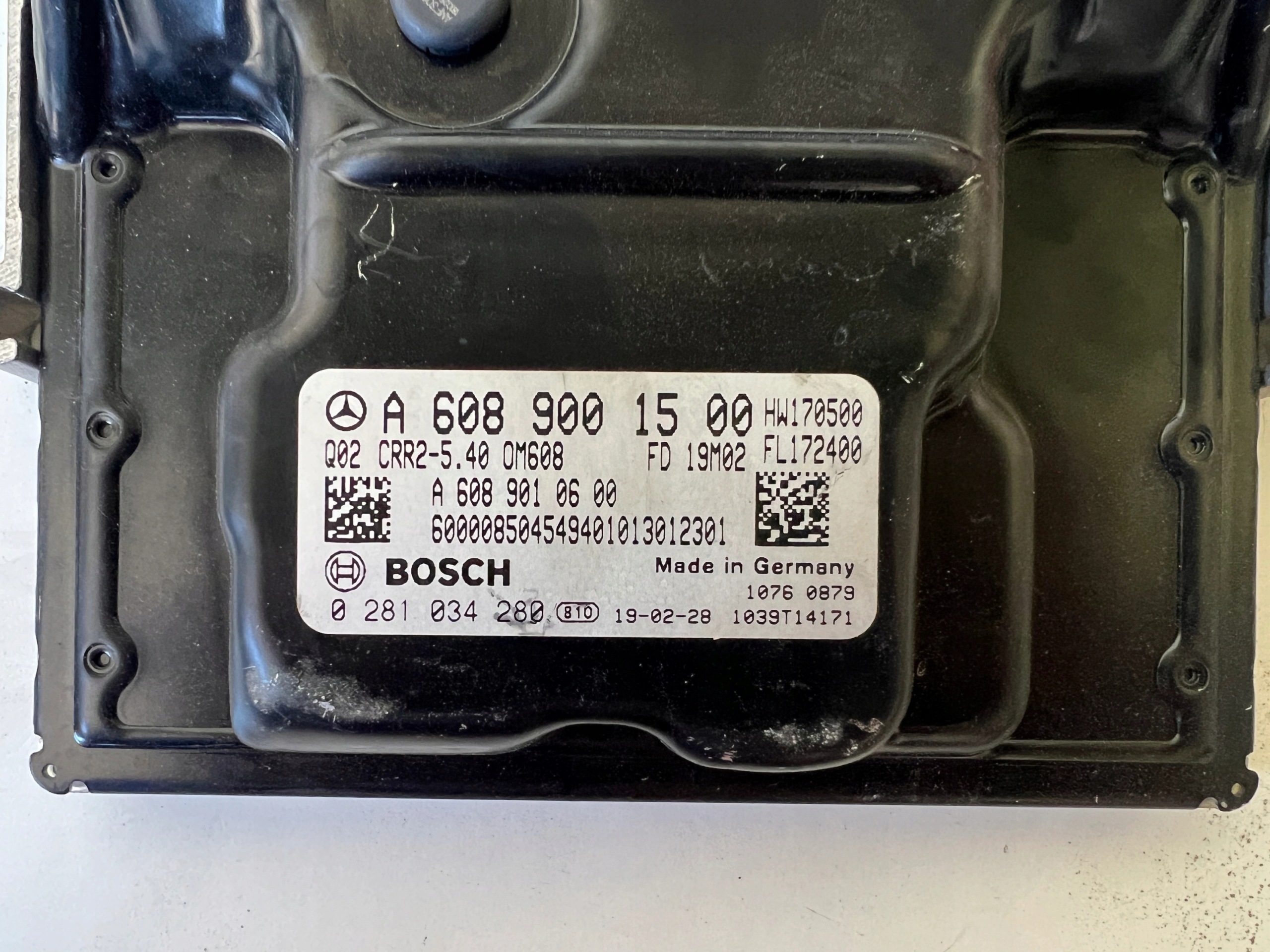 MERCEDES KLASA A 1.5 CDI 608915 A6089001500 A6089010600 computer ECU