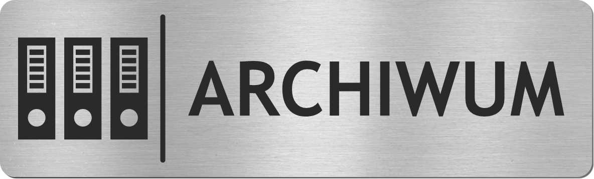 Tabliczka na drzwi ARCHIWUM - STAL NIERDZEWNA