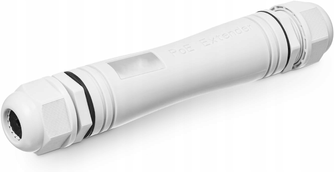 Gigabitowy Przedłużacz PoE – 1x PoE In 1x PoE Out, IP67, Plug & Play