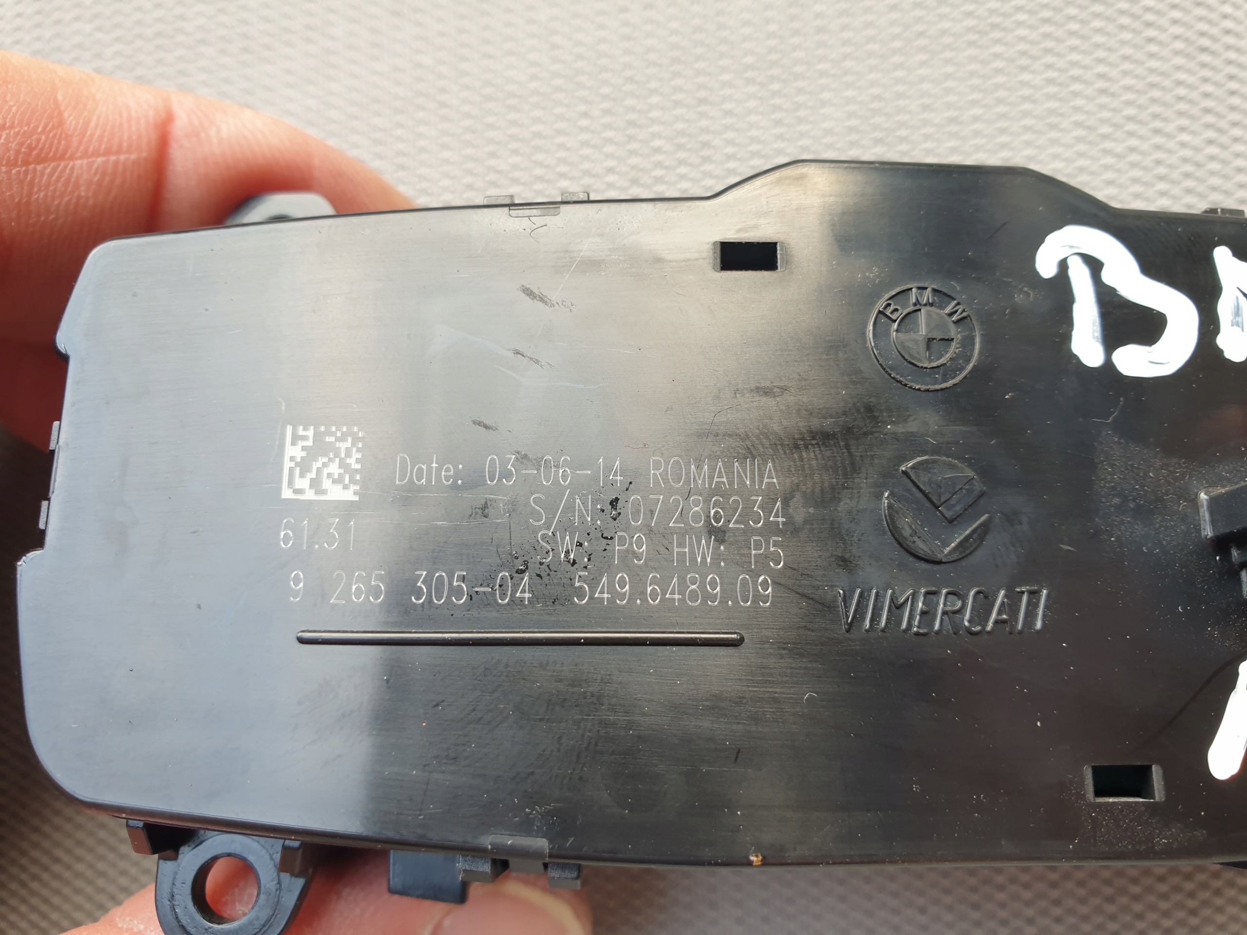 PANEL light switch switch BMW 1 F20 F21 2011- 9265305