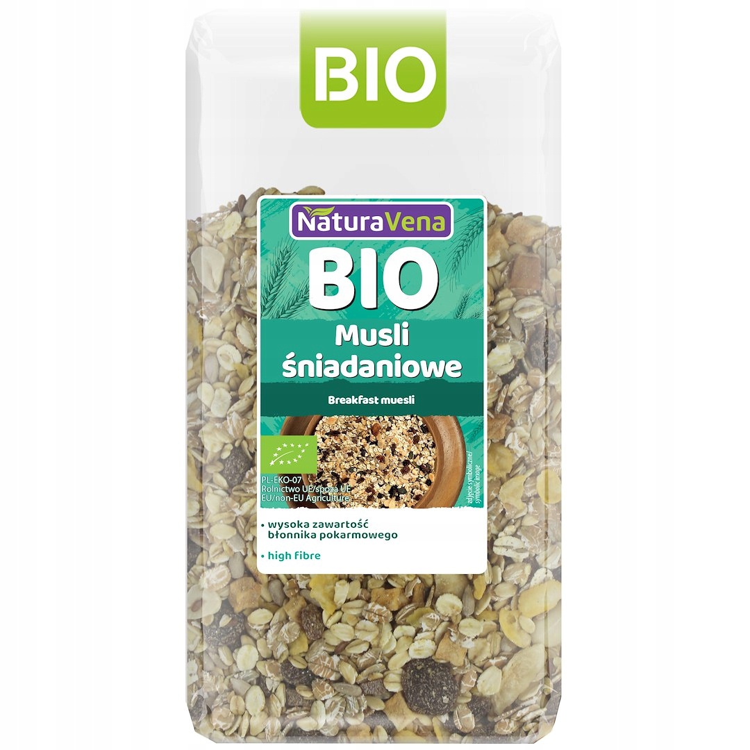 12x Musli Śniadaniowe Bio 300 g Naturavena