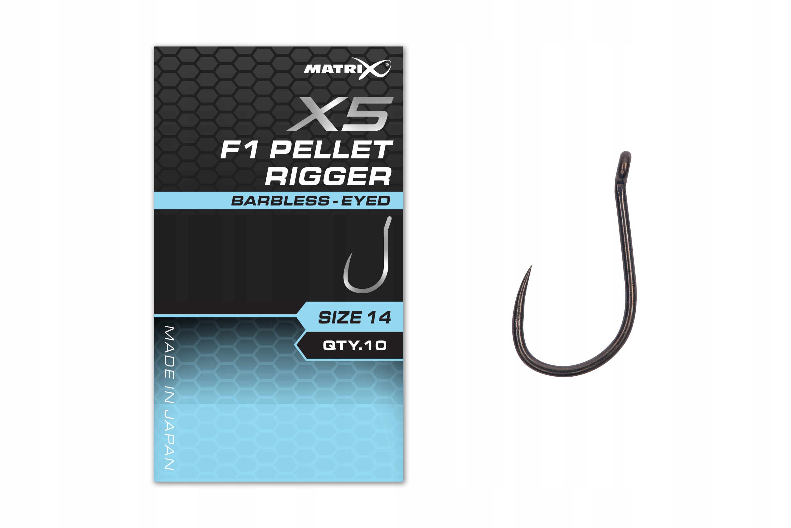 Haczyki Matrix X5 F1 Pellet Rigger Rozm. 12 Bezzadziorowe