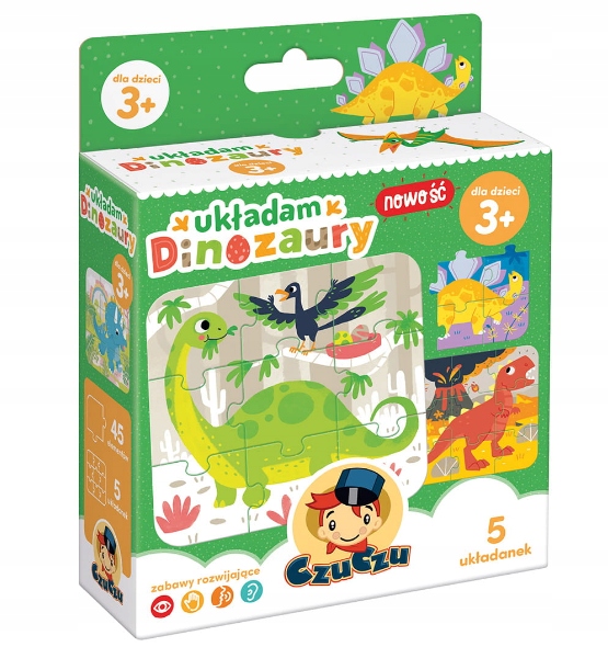 

Puzzle CzuCzu Układam Dinozaury Układanka 45el. 3+