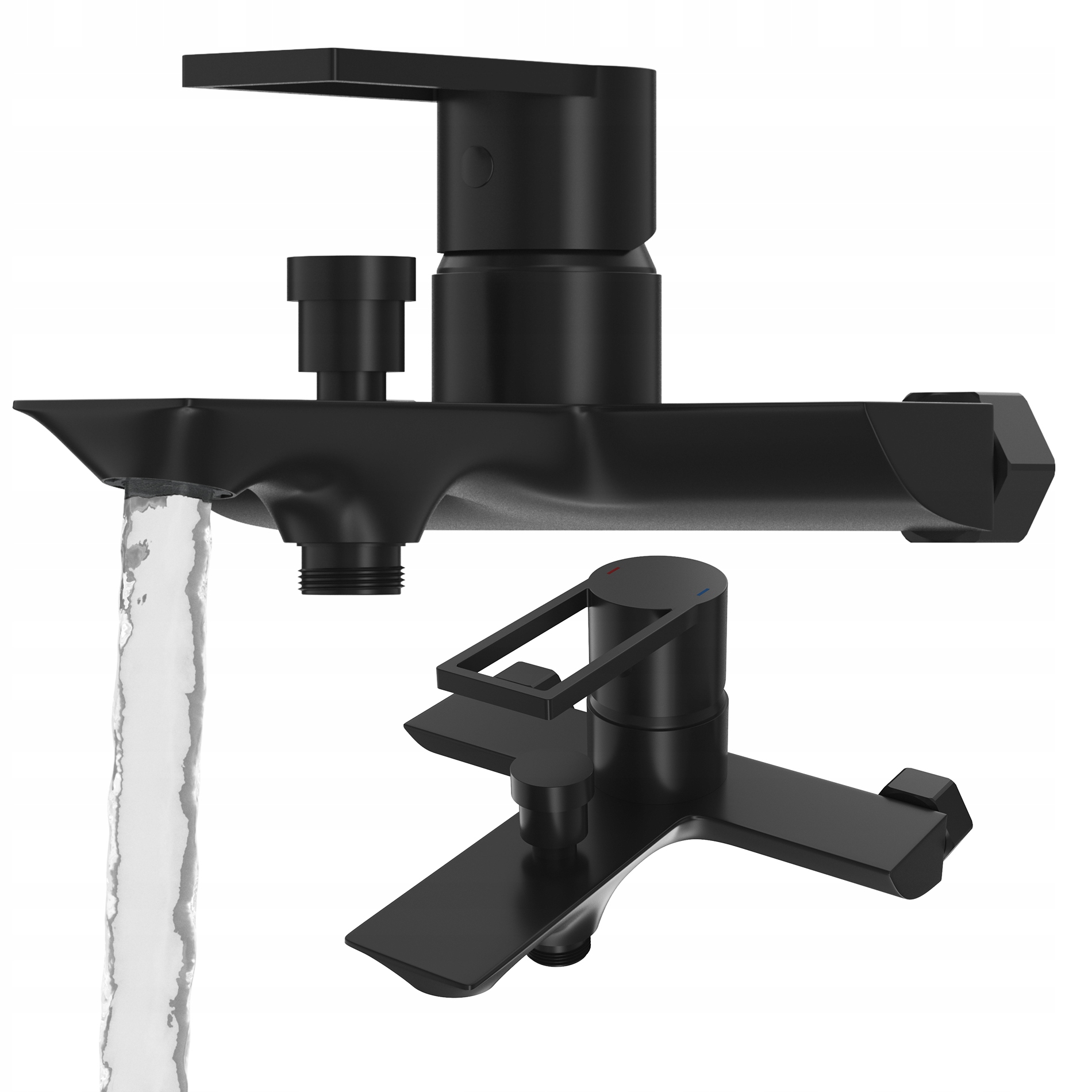 Vaňová A Sprchová Batéria, Mosadzný Kúpeľňový Kohútik, Armáda, Čierna