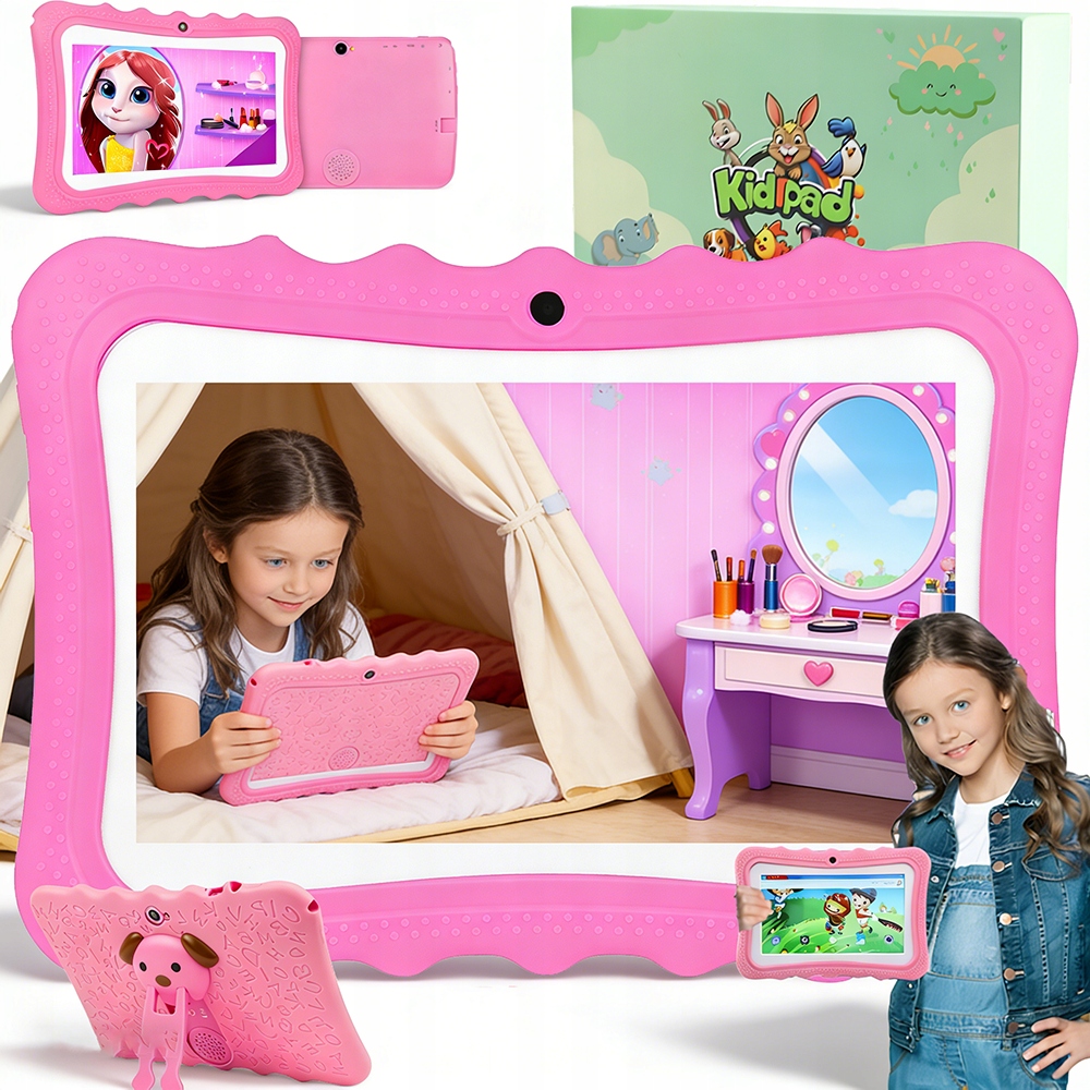 Tablet Dla Dzieci 7" Edukacyjny Gry Zabawki Zestaw Android Wifi 2500MAH