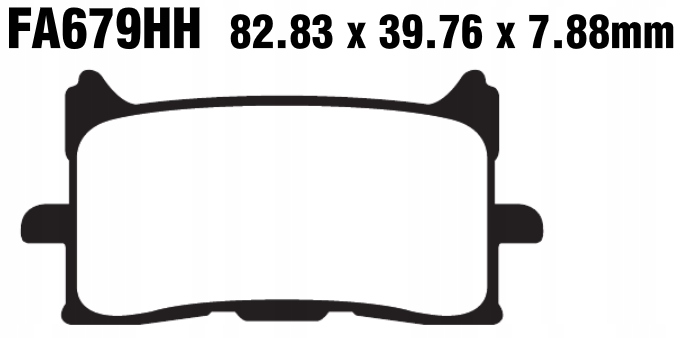 KLOCKI HAMULCOWE EBC HONDA CRF L AFRICA TWIN ADVENTURE SPORTS HORNET PRZÓD Numer katalogowy części FA679HH