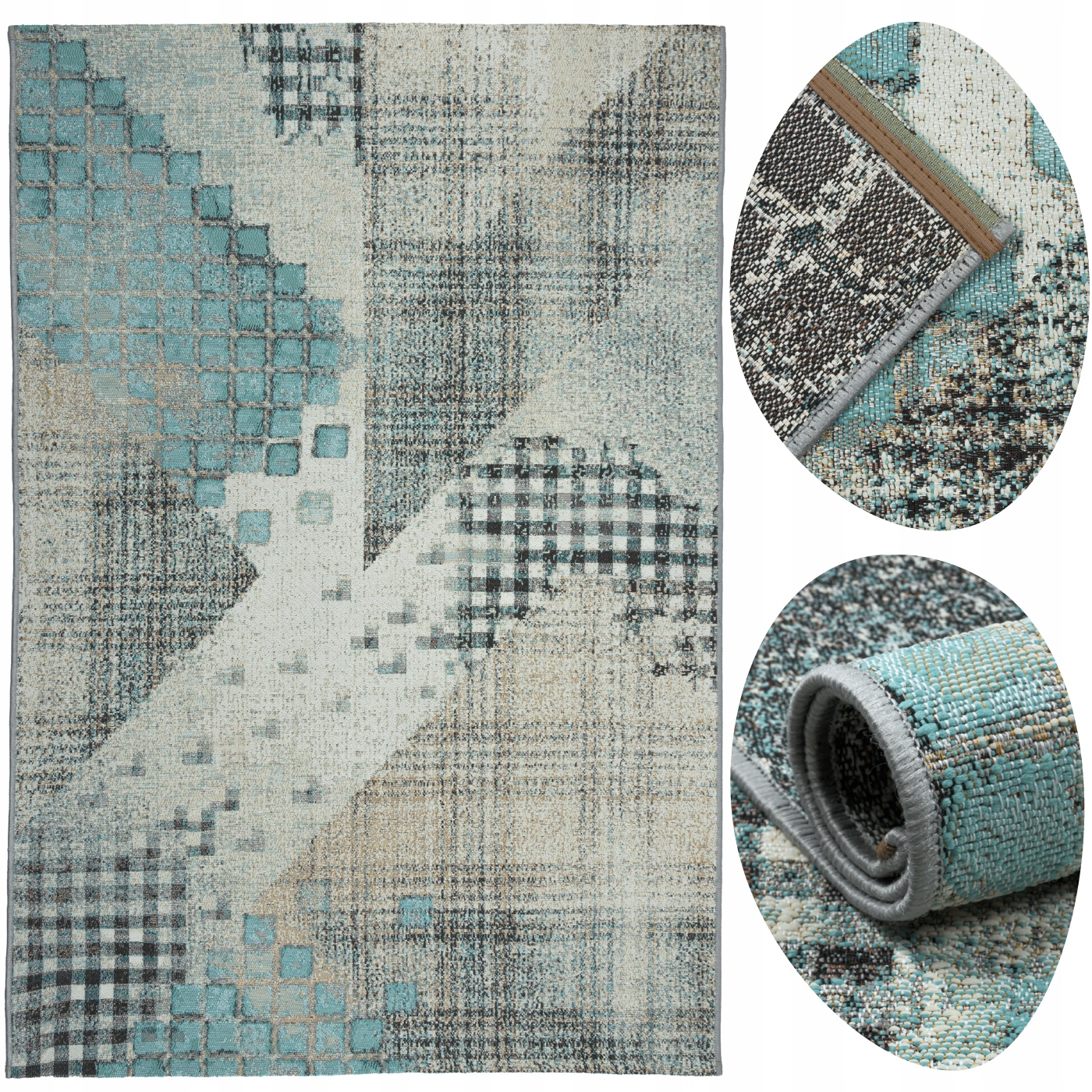 Koberec běhoun moderní 80x150 módní silný měkký MIX do obývacího pokoje