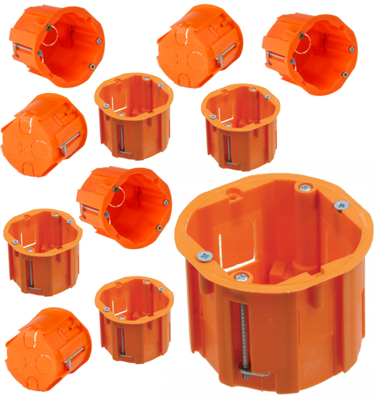 

Puszka Podtynkowa Karton Gips 60mm Głęboka 10 Szt