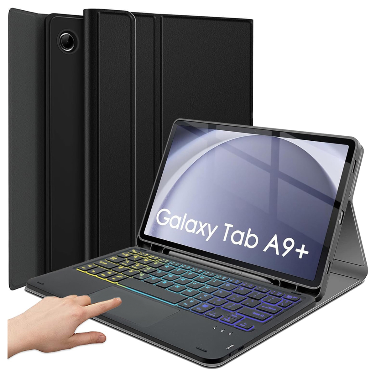 Etui z klawiaturą Rgb do Galaxy Tab A9+ X210/X215/X216