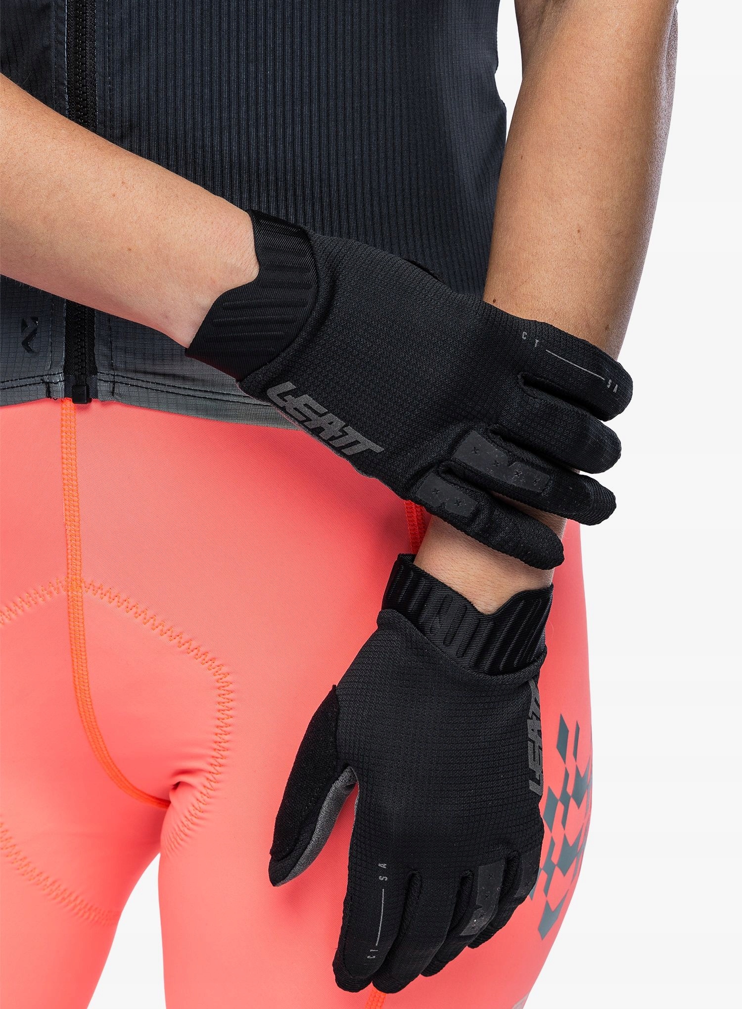 Dámské cyklistické rukavice Leatt Glove Mtb 1.0 GripR stealth S