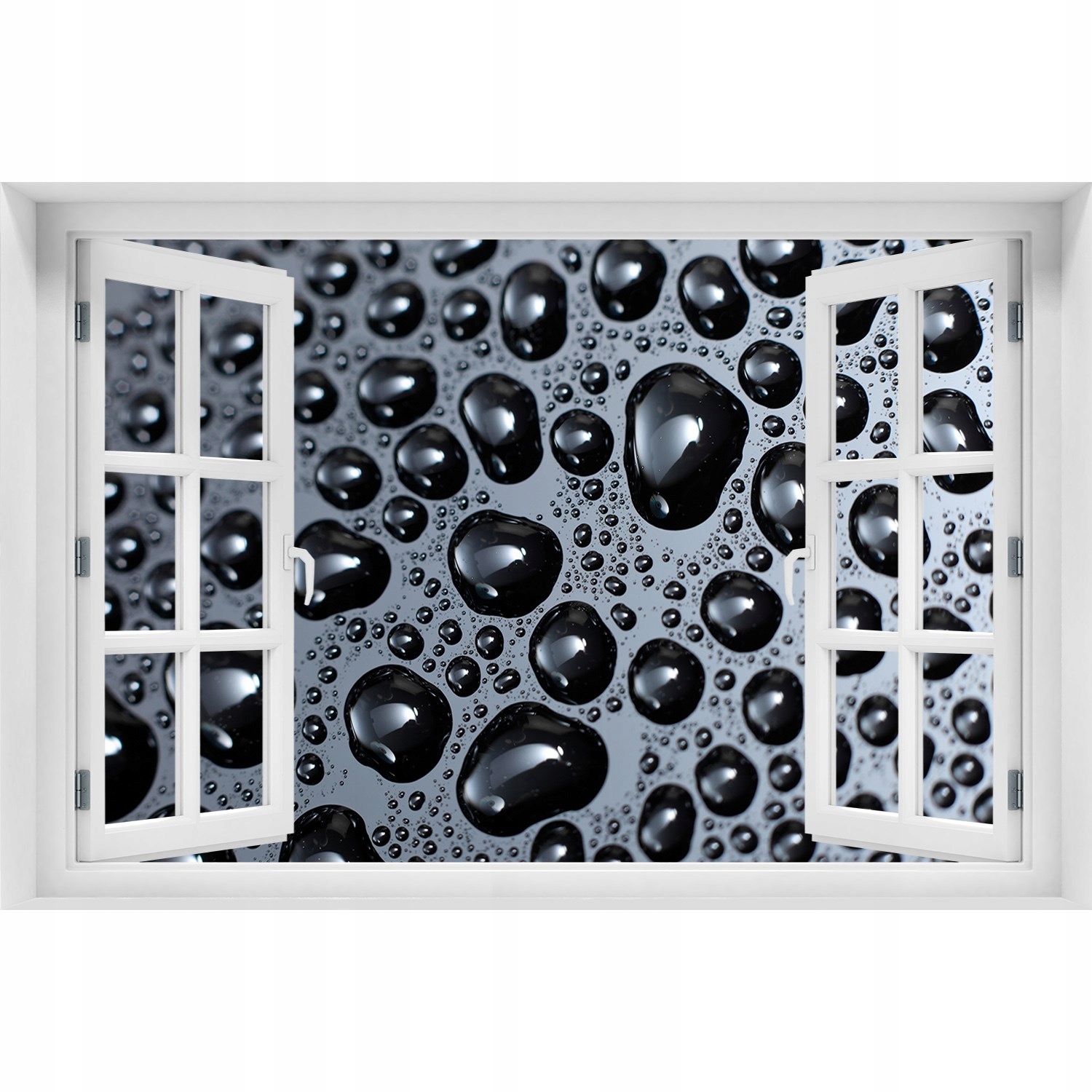 

Samoprzylepna Naklejka na ścianę Krople wody 90x60