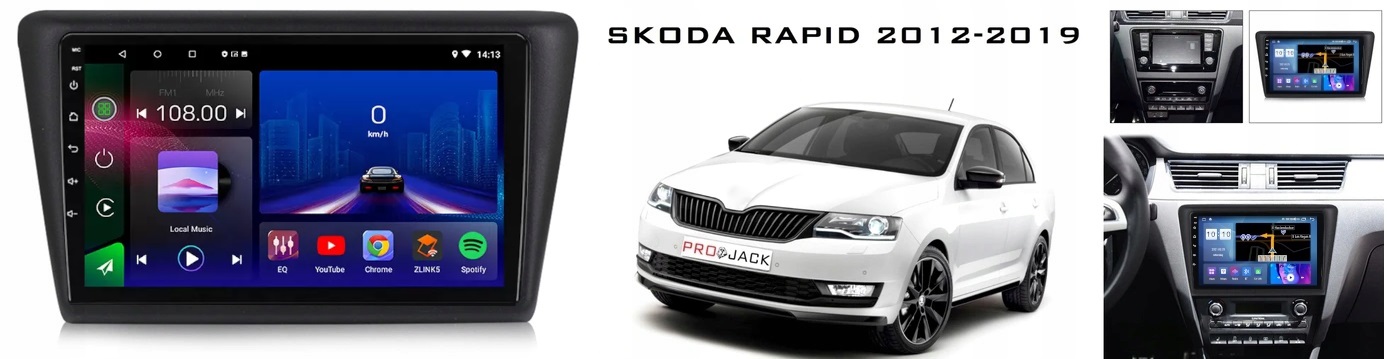 RADIO GPS ANDROID WIFI SKODA RAPID 2012-2019 16GB EAN (GTIN) 5904316112127