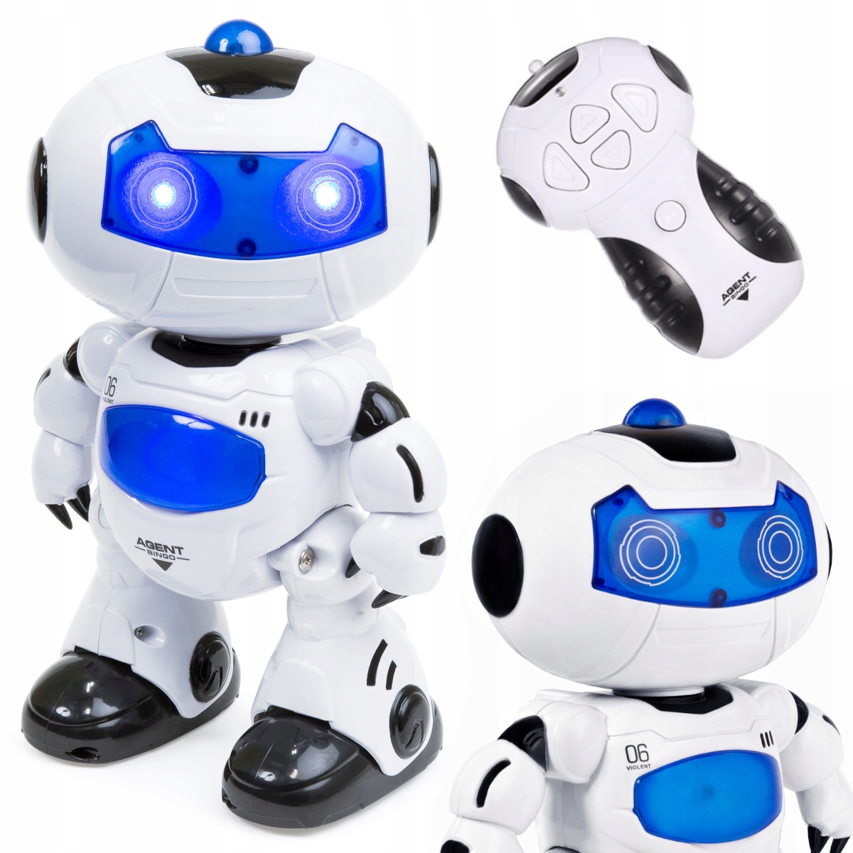 

Robot Zdalnie Sterowany Bingo Mówi Tańczy Pilot Rc