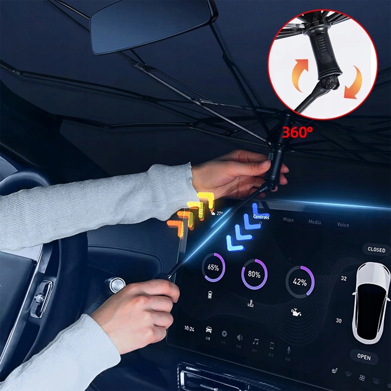 PARASOL OSŁONA PRZECIWSŁONECZNY MATA UV DO SAMOCHODU AUTA NA SZYBĘ Materiał dominujący inny