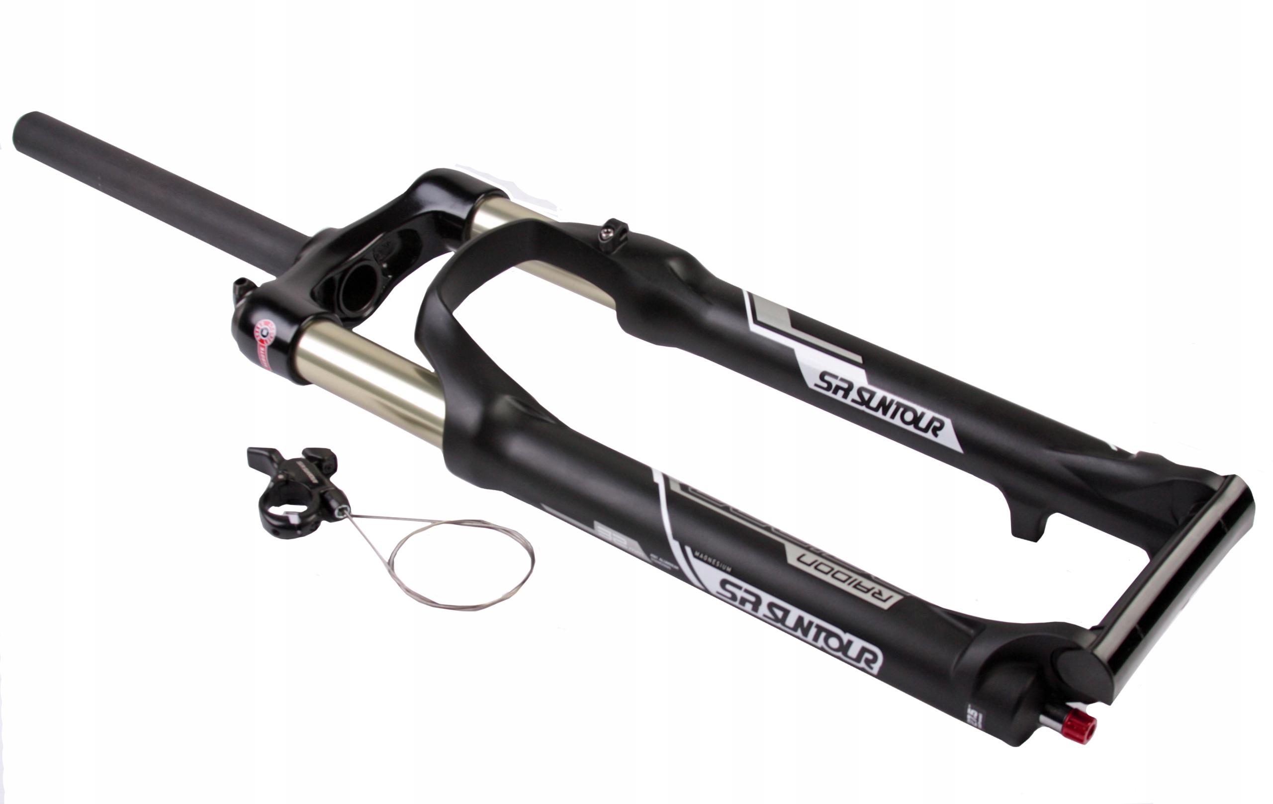 AMORTYZATOR SR SUNTOUR RAIDON XC R-LR 26" 100 mm 255/0 MANETKA CZARNY MAT