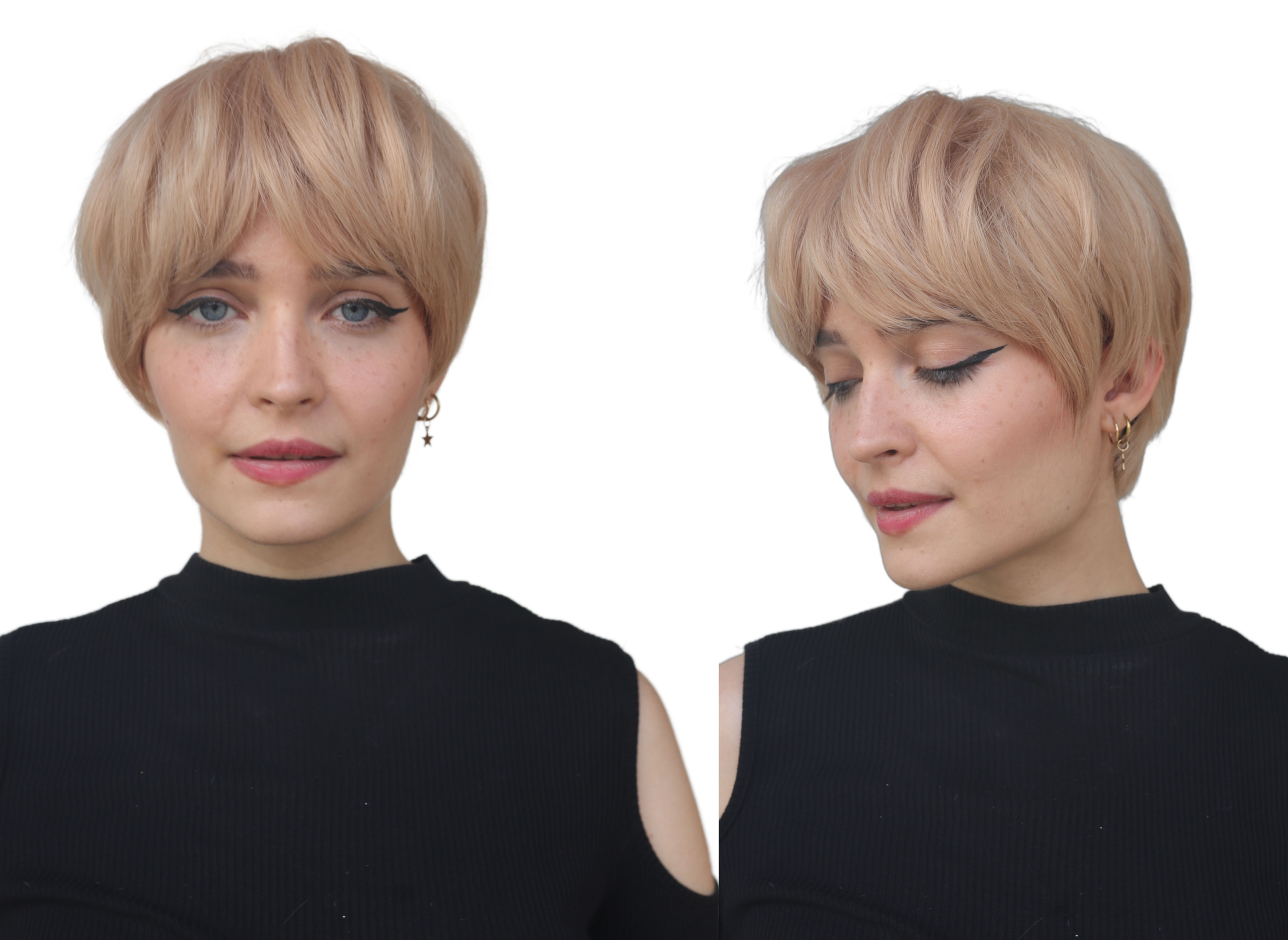 

Peruka syntetyczna Krótka Pixie Blond Paula