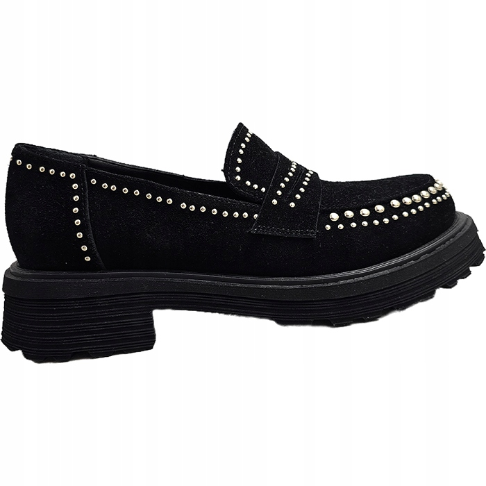 Verano 158.3239 vel. 37 černý semišový lords cvočky Kochland