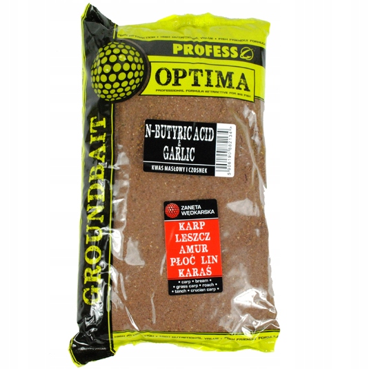 Zanęta wędkarska PROFESS OPTIMA 1kg CZOSNEK MASŁO Smak inny