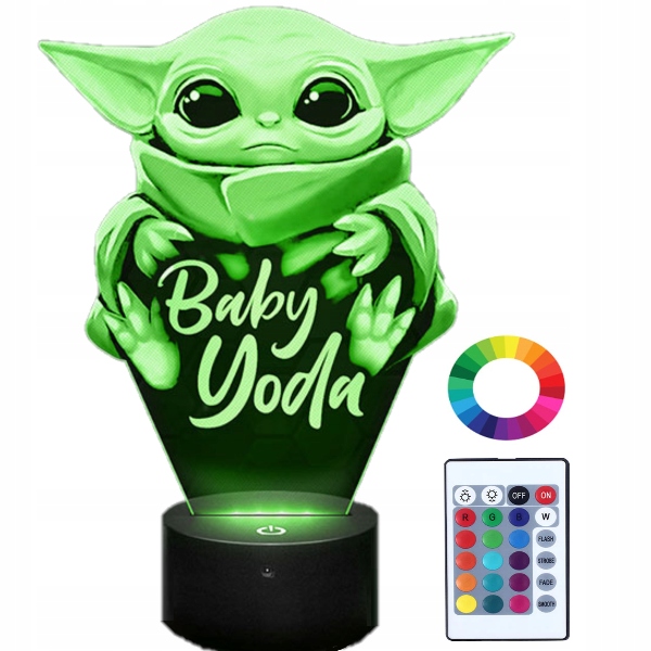 

Lampka Nocna z Imieniem Mandalorian Baby Yoda