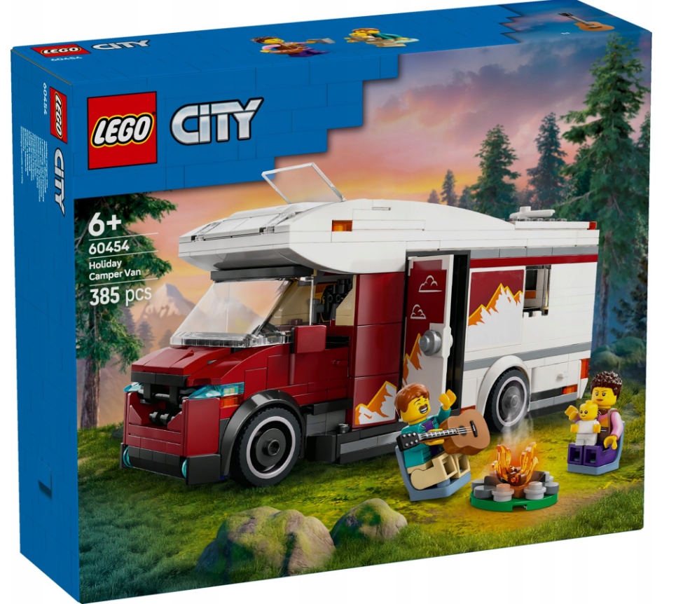 Lego City Wakacyjny kamper pełen przygód Camper Van Biwak 60454