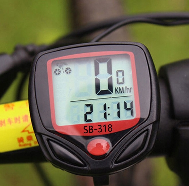 LICZNIK ROWEROWY PRZEWODOWY WODOODPORNY 14 FUNKCJI Rodzaj przewodowy