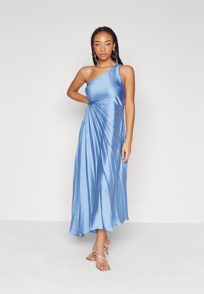 Modré skládané plesové Šaty Yas L