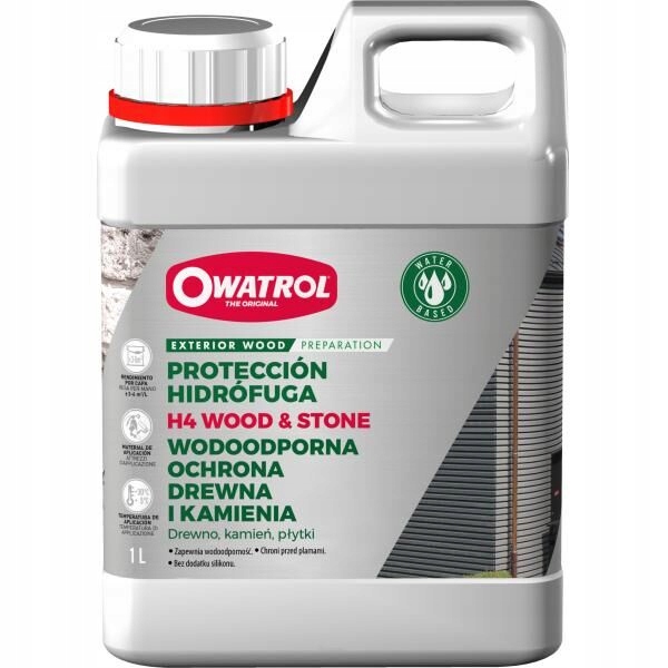 Owatrol H4 Wood – hydrofobní odpuzovač vody na dřevo 1L