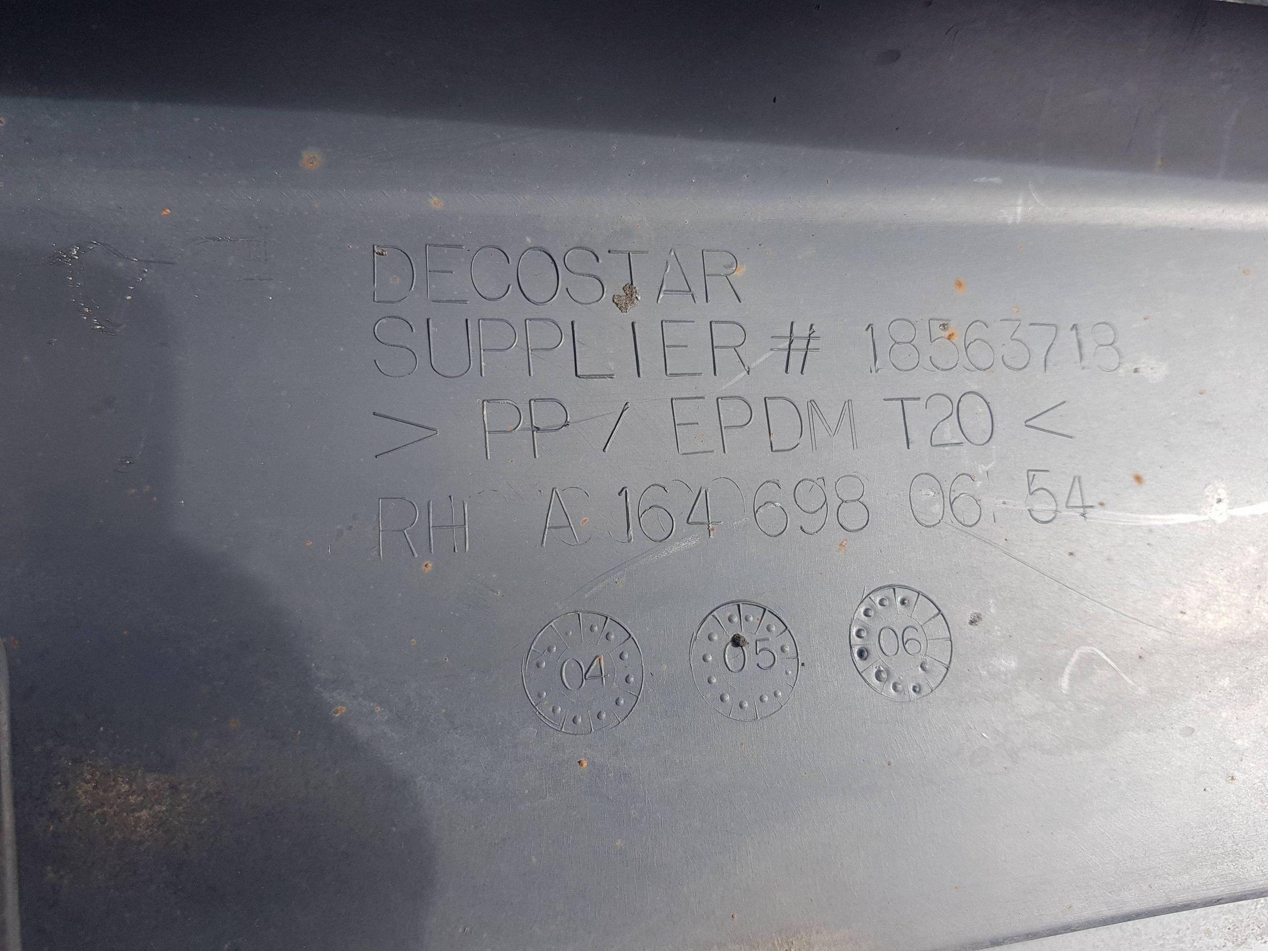 moulding cap threshold right MERCEDES X164 GL A1646980654