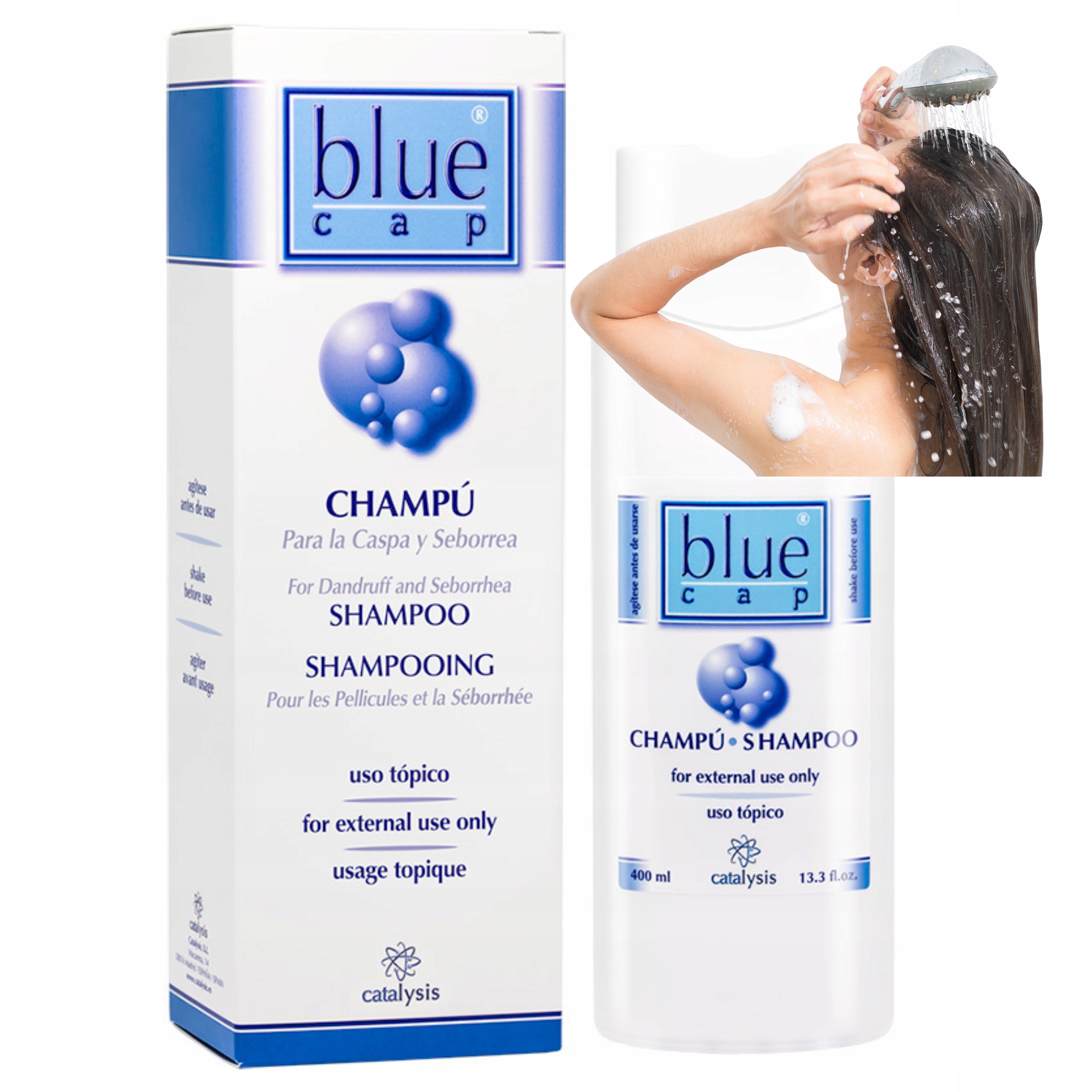 Blue Cap szampon do włosów 400ml łuszczyca Azs egzema Łzs podrażnienia