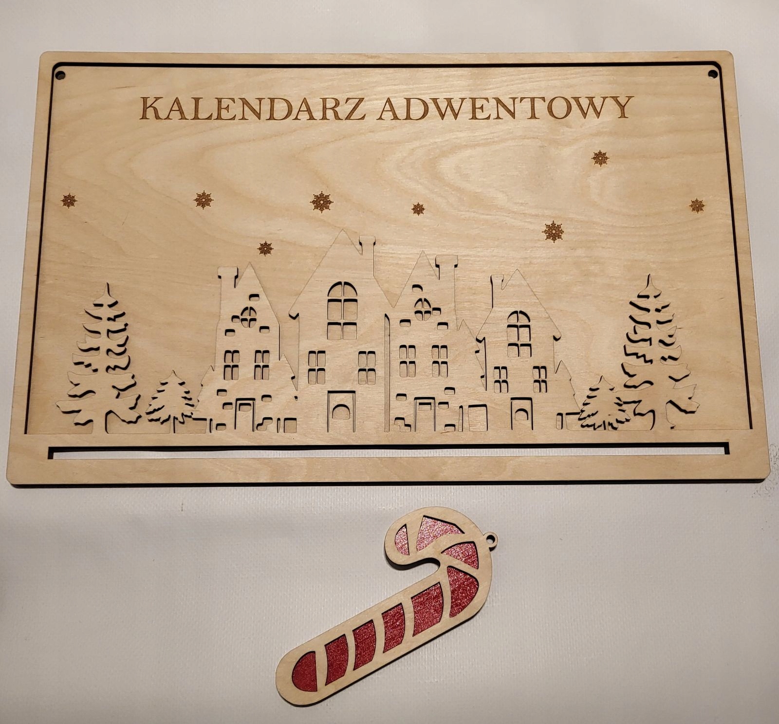 Kalendarz Adwentowy Drewniany