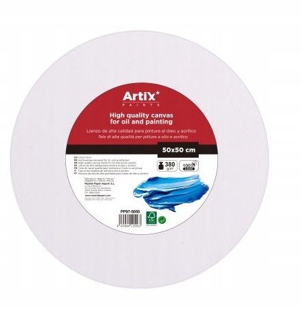 Podobraz Kulaté Malířské Plátno 50X50X1.6 CM