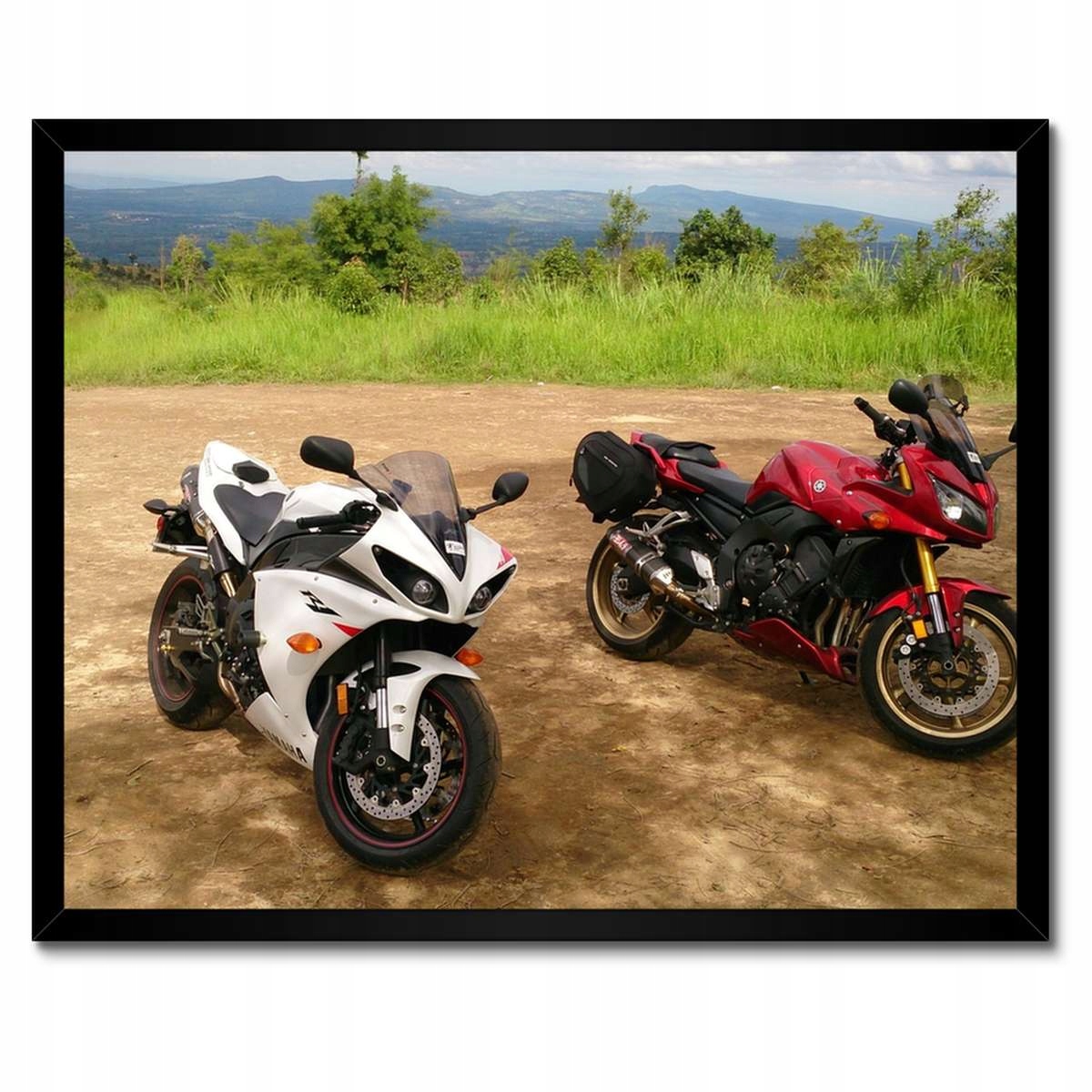Plakáty v rámu 50x40 Yamaha R1 v terénu
