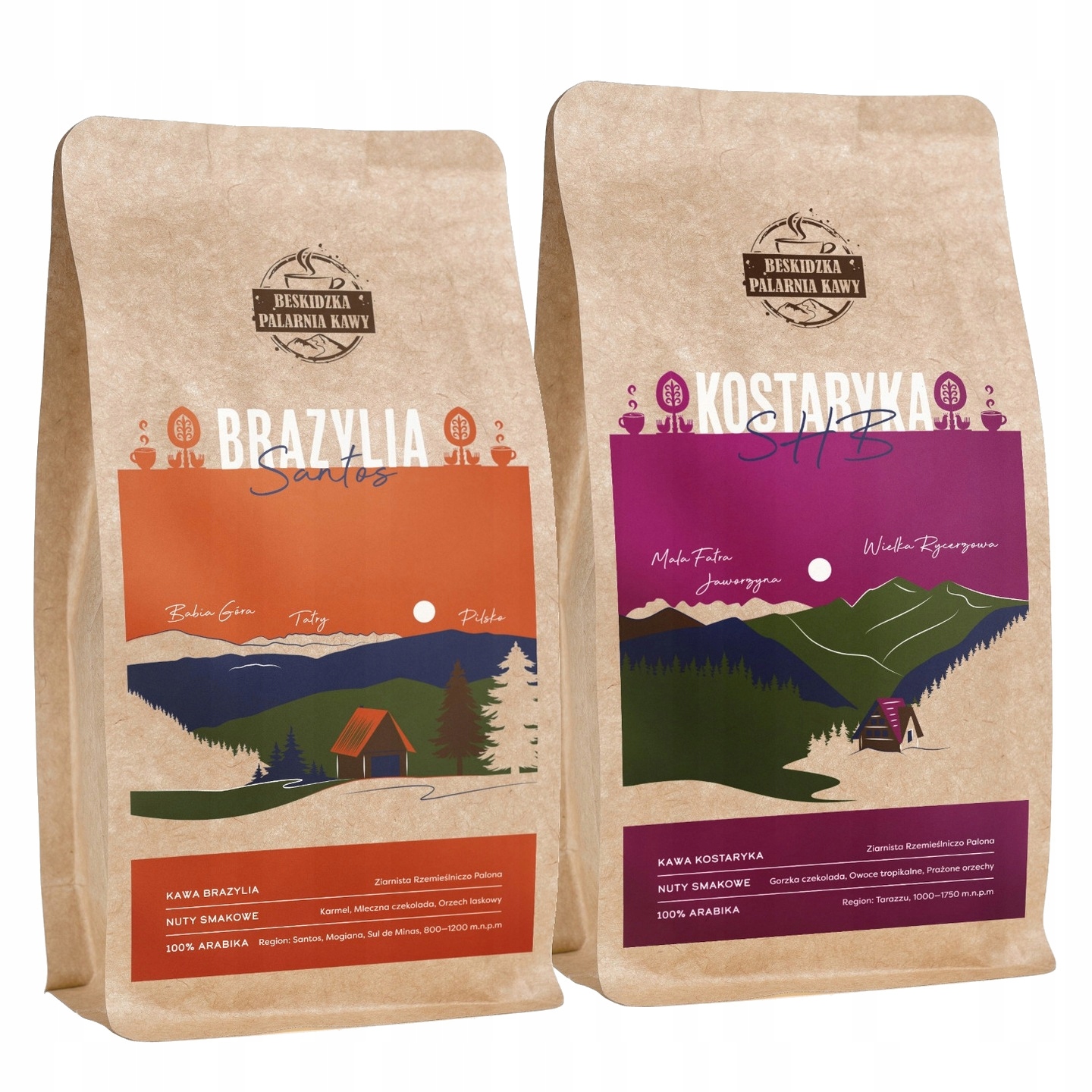 Levně Čerstvě Pražená Káva Zrnková Brazílie Santos 250 g Kostarika Shb 250 g