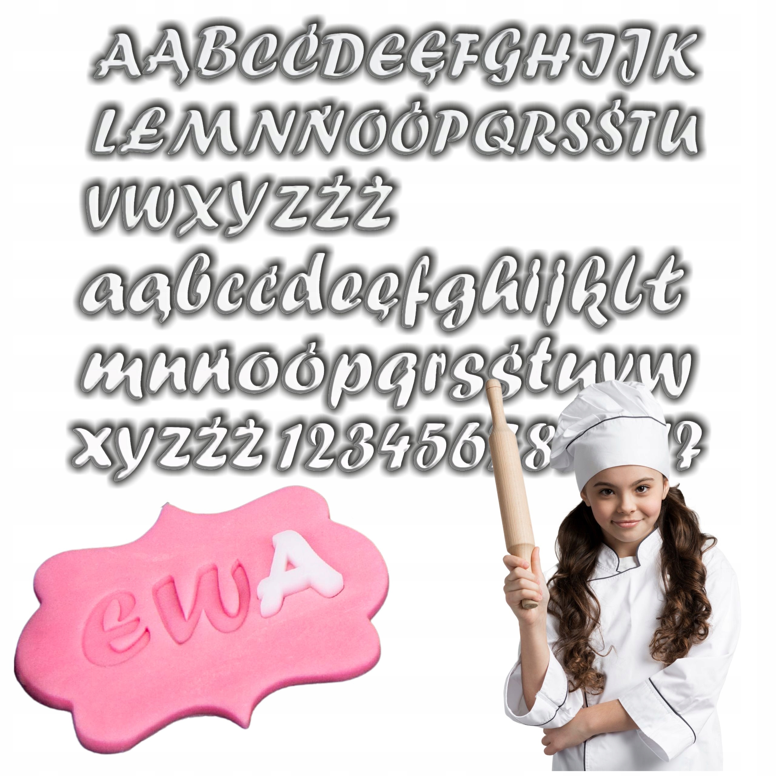 Alfabet Literki Do Odciskania W Masie Cukrowej Organizer
