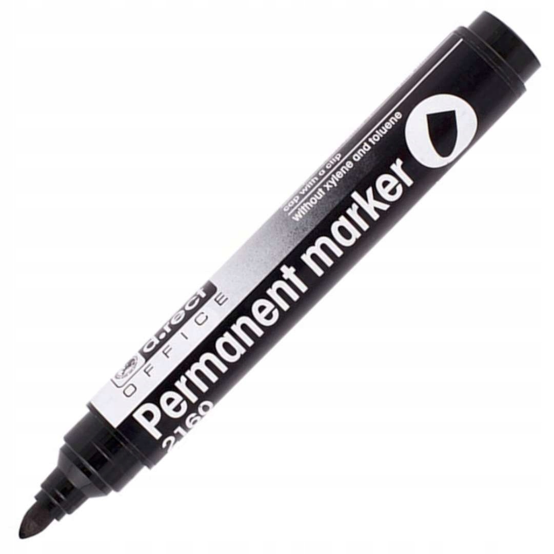 

Marker permanentny pisak Czarny okrągła końcówka
