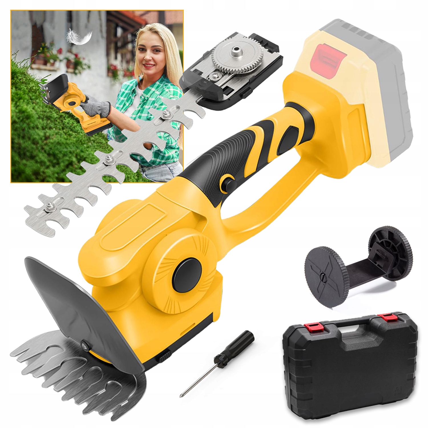 Akumulátorové Nůžky Na Živý Plot, Na Trávy, Pro Dewalt, 18 V, 20 V, Se 2 Čepelemi