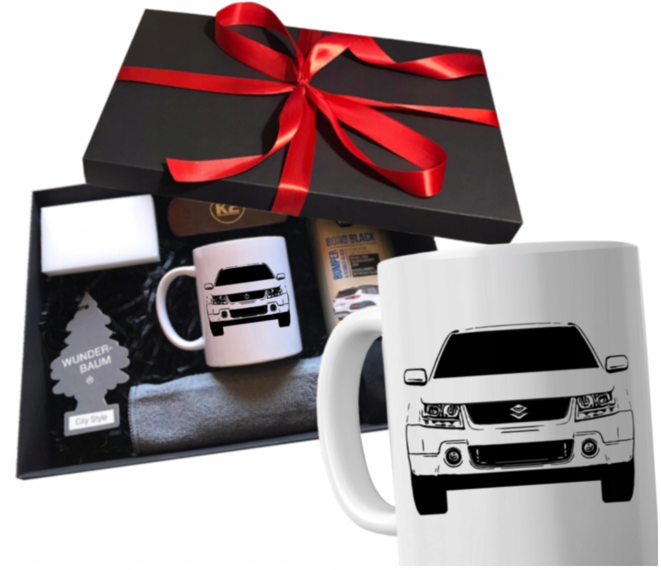 Sada hrnečků pro řidiče auta Suzuki pro něj dárek v krabici