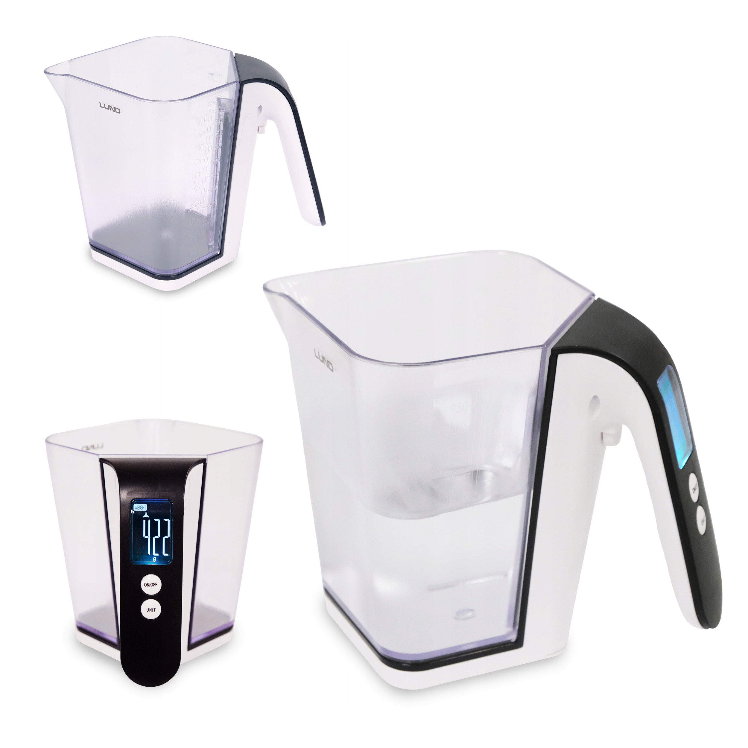 

Waga Kuchenna Z Pojemnikiem Dzbanek 1200ml 2kg LCD