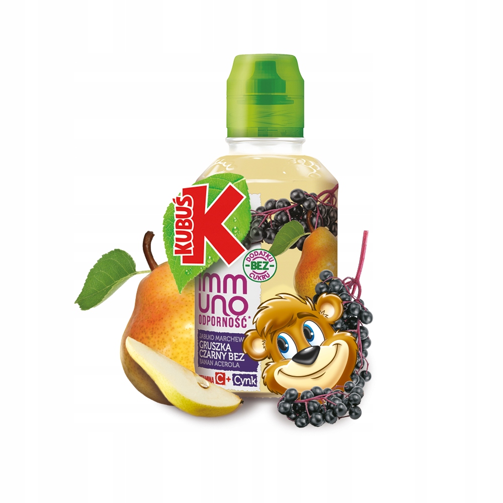 Sok Kubuś immuno Czarny bez, gruszka dla dziecka 200ml Wyrób medyczny nie