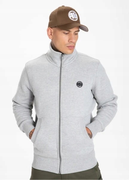 SWEATJACKET SMALL LOGO GREY MELANGE M
