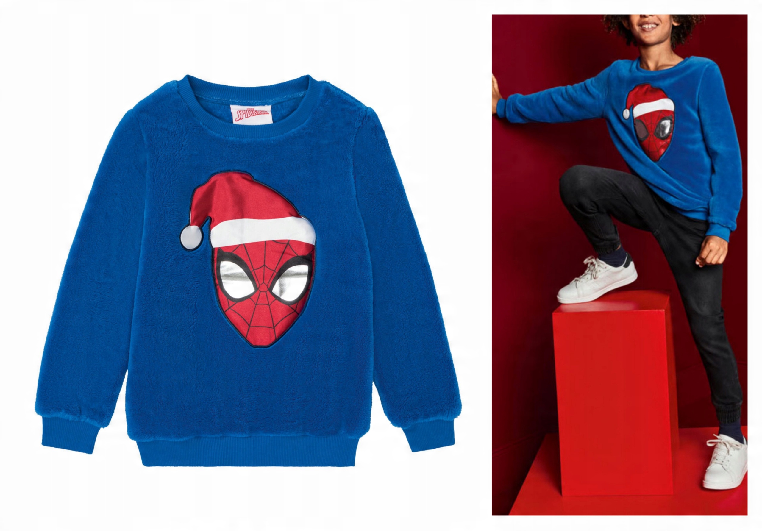 

Spiderman miękka bluza świąteczna 122/128