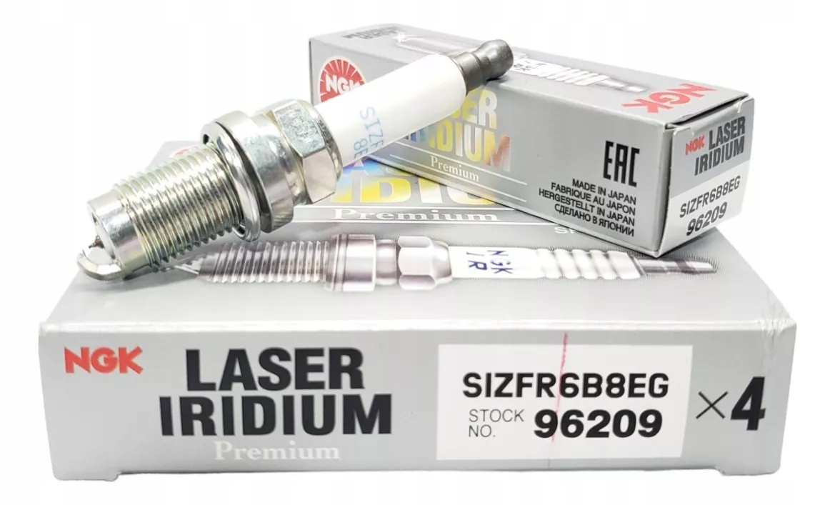 4x ŚWIECE ZAPŁONOWE NGK SIZFR6B8EG 96209 LASER IRIDIUM