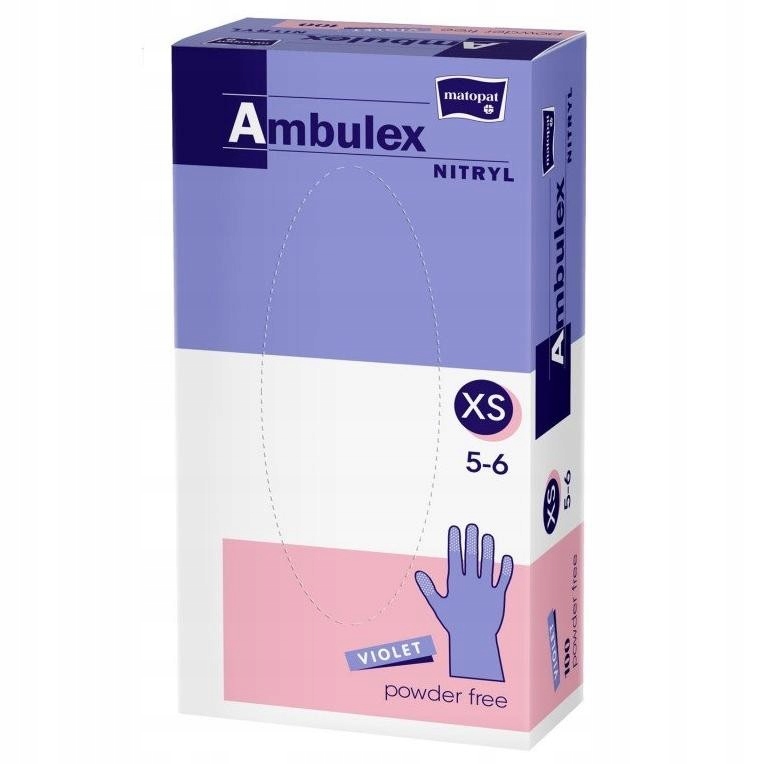 

Rękawiczki zabiegowe Ambulex Nitryl Fiolet Xs