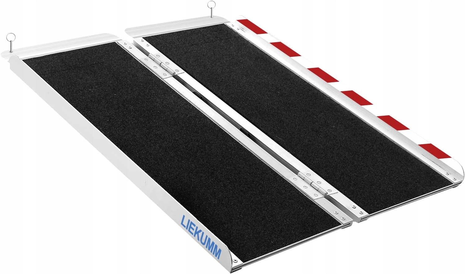 HLINÍKOVÁ RAMPA PRO INVALIDNÍ VOZÍKY 91X72 CM 300 KG, SILNÁ KOLA