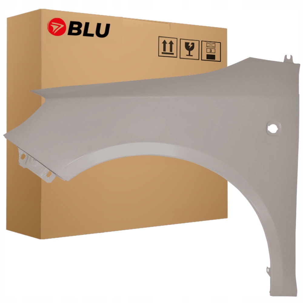 Blu Blatník Škoda Fabia 2 5J Roomster 9202 levý stříbrný 07-15 přední pozink