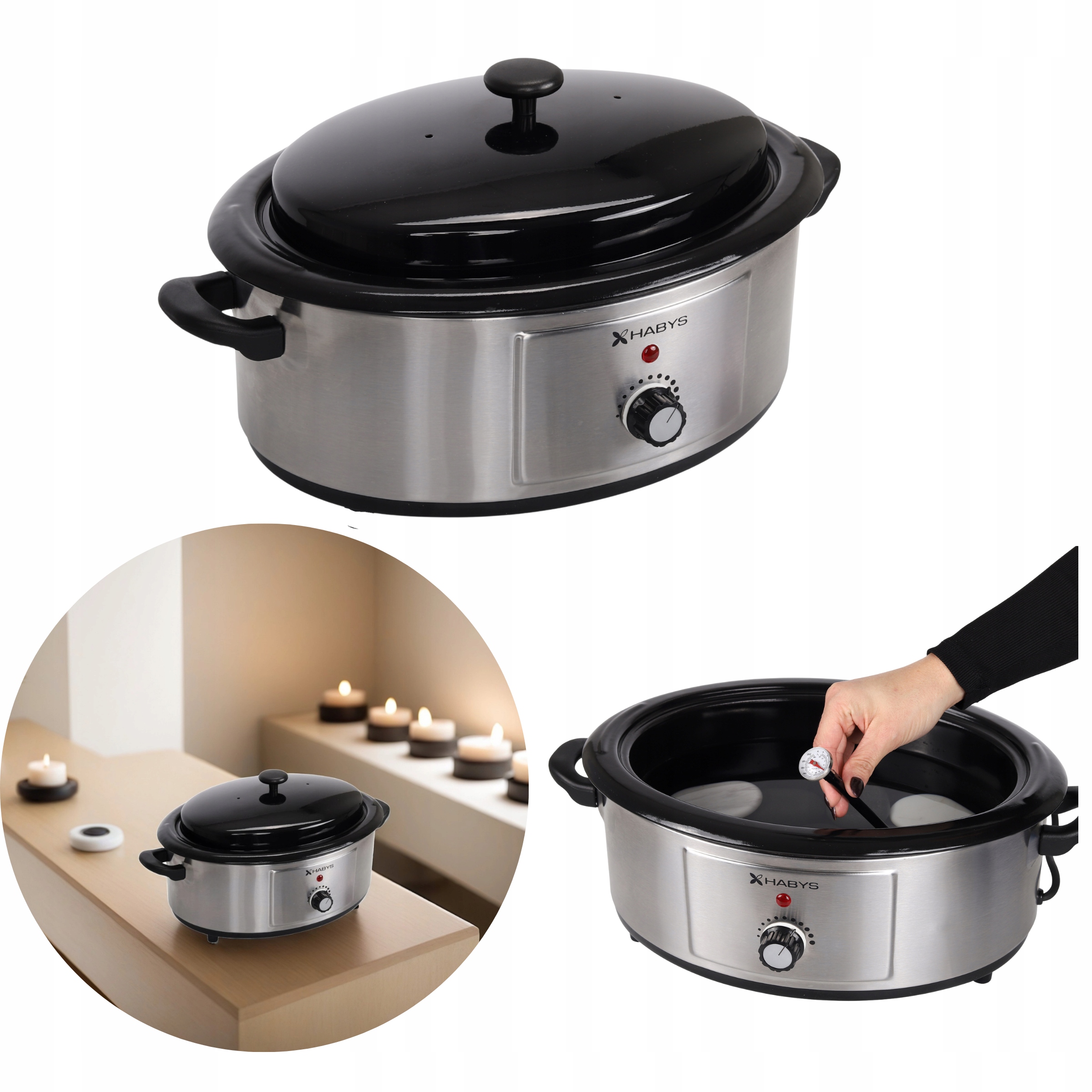 Podgrzewacz Do Kamieni 6 L Do Masażu Analogowy Regulator Temperatury Habys