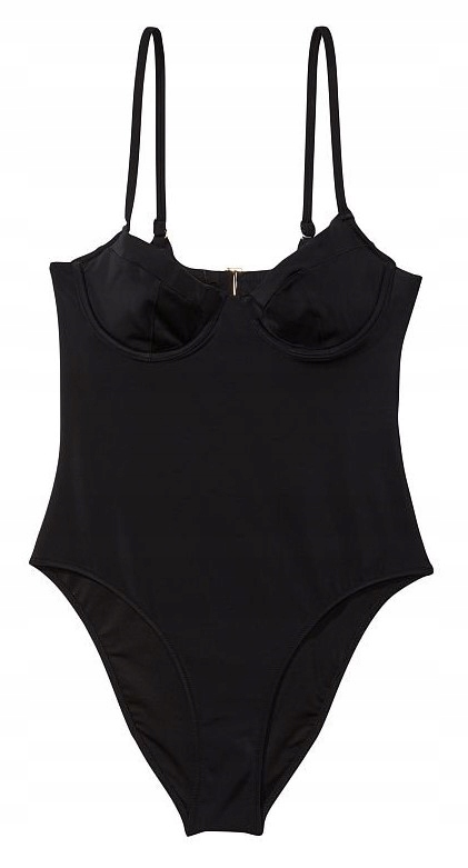 Jednodílné plavky Victoria's Secret černá L