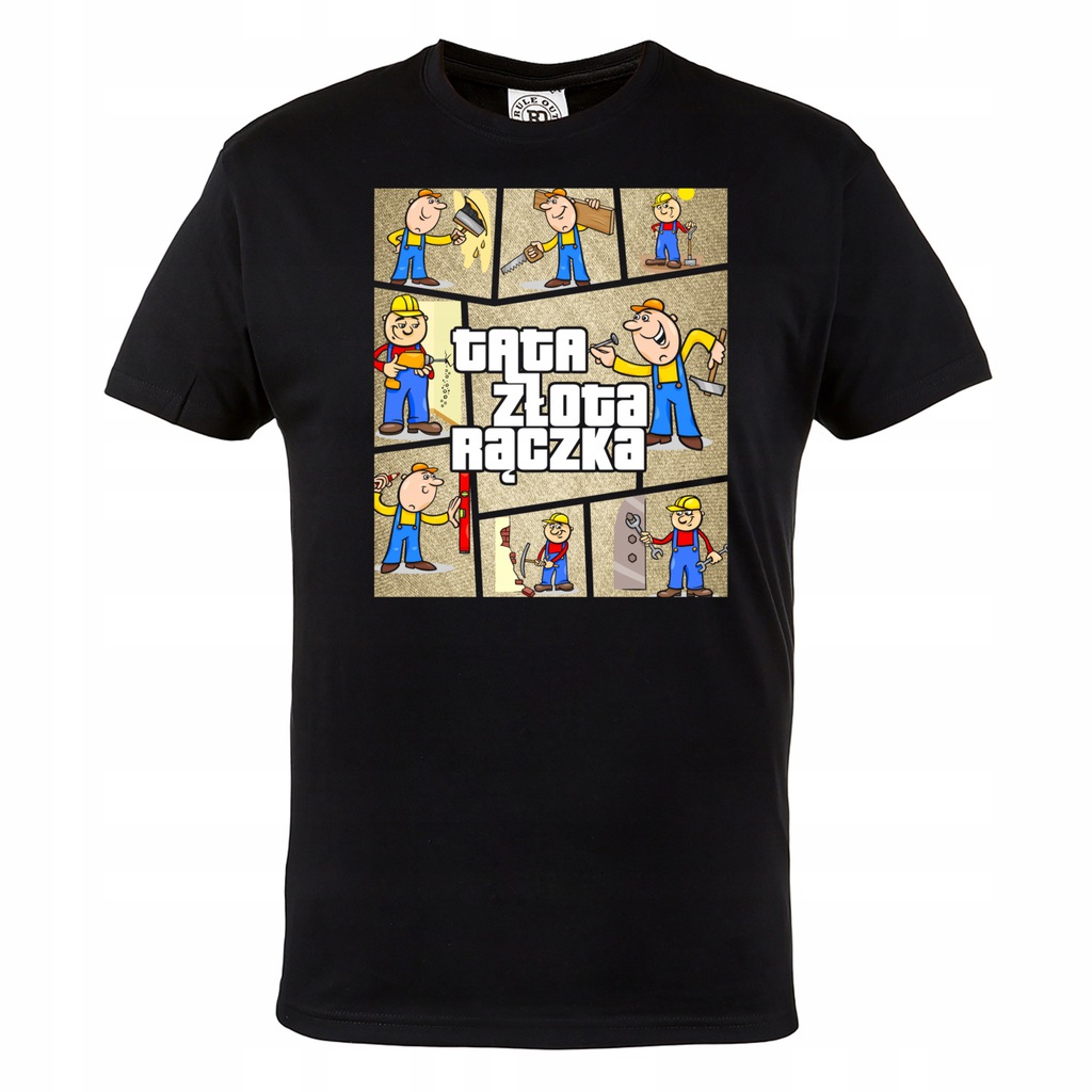 

Koszulka Prezent Dzień Ojca Tata Złota Rączka 60